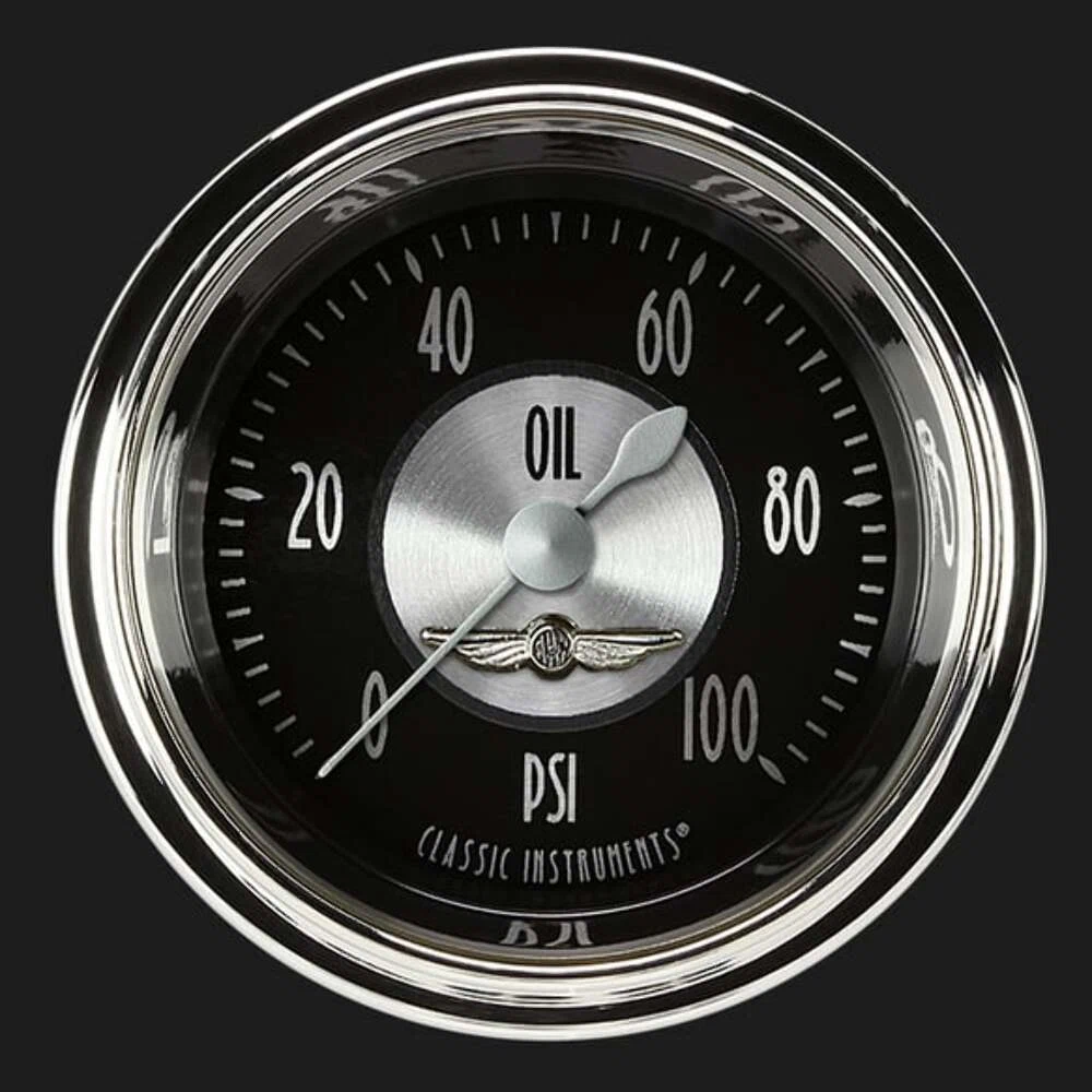 All American Tradition 2 1_8_ Oil Pressure Gauge AT181SHC